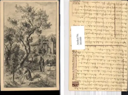301499,Künstler Ak Fr. Preller d. Ältere Odysseus u. sein Vater Laertes