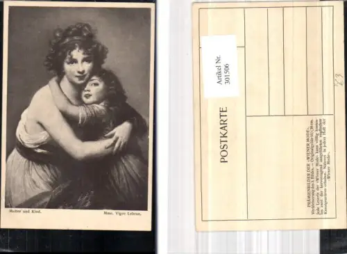 301506,Künstler Ak Mme. Vigee Lebrun Mutter u. Kind