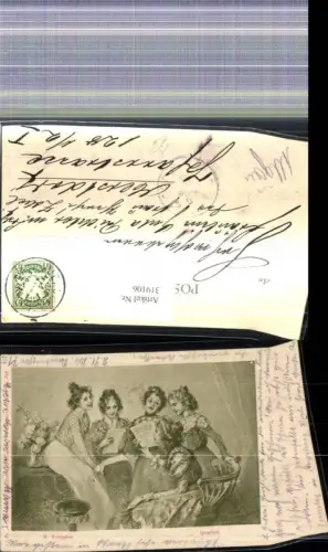 319106,Künstler Ak H. Torggler Quartett Frauen Singen Chor Musik pub F. A. Ackermann 846