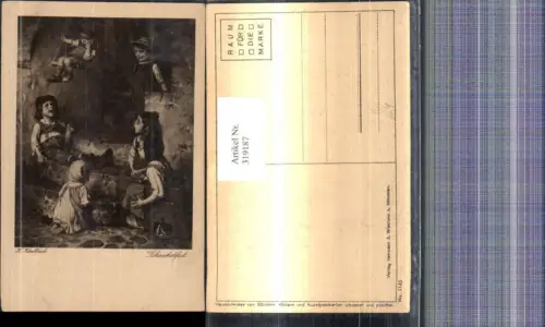 319187,Künstler Ak H. Kaulbach Schaukelfest Kinder Schaukel