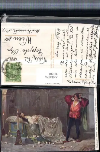 321601,Künstler AK Z. Olszewski Shakespeare Romeo und Julia Totenbett