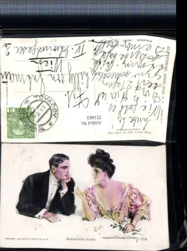 321663,Künstler AK Howard Chandler Christy Black-eyed Susan Frau Mann
