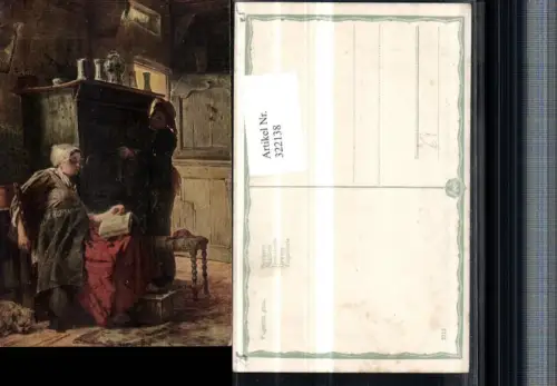 322138,Künstler AK Fagerlin Neckerei sekkieren Frau b. Lesen liest Buch