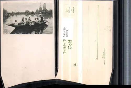 326329,Künstler AK E. Minet Heimkehr Personen Zille Boot pub Rembrandt