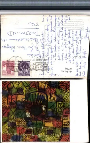 327548,Künstler AK Paul Klee Komposition m. Schwarzem Brennpunkt