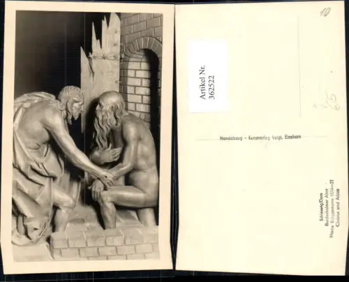 362522,Künstler Ak Hans Brüggemann Christus u. Adam Bordesholmer Altar pub Voigt Elmshorn
