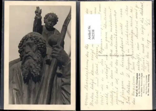 362538,Künstler Ak Hand Brüggemann Kopf d. Hl. Christophorus pub Voigt Elmshorn