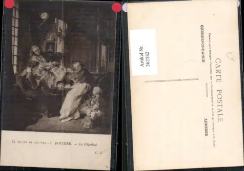 362582,Künstler Ak F. Boucher Le Dejeune Frauen Kaffeetisch