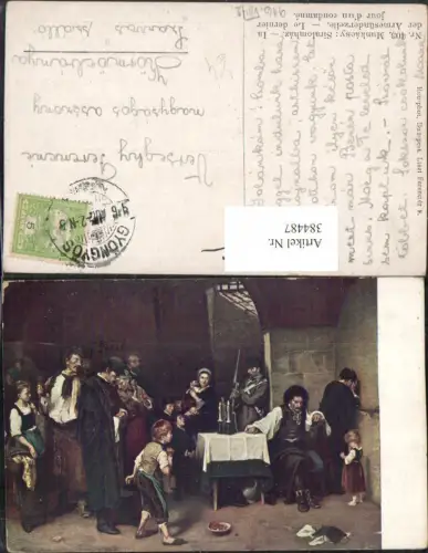 384487.Künstler AK Munkacsy Siralomhaz Armesünderzelle Personen Kinder