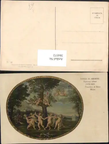 384572.Künstler AK Francesco Albani Danza di Amorini Pinacoteca di Brera Milano Amor Tanz
