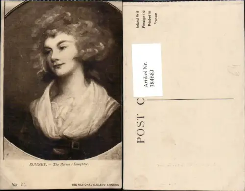 384680,Künstler AK Romney The Parsons Daugther Mädchen Portrait