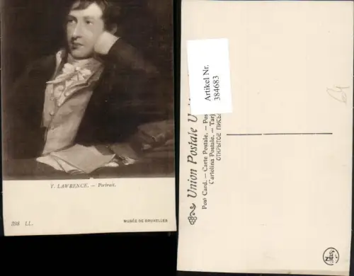 384683,Künstler AK T. Lawrence Musee Bruxelles Portrait Mann Papier