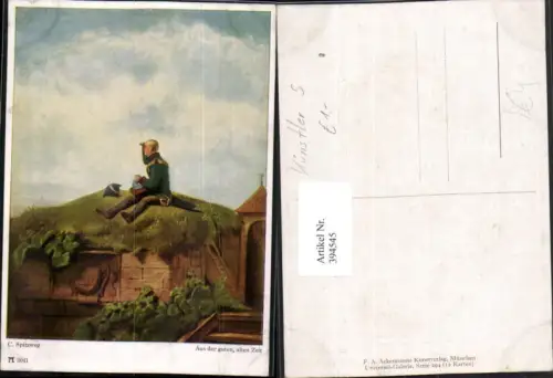 394545,Künstler AK C. Spitzweg Aus der guten alten Zeit pub A. Ackermann 3041