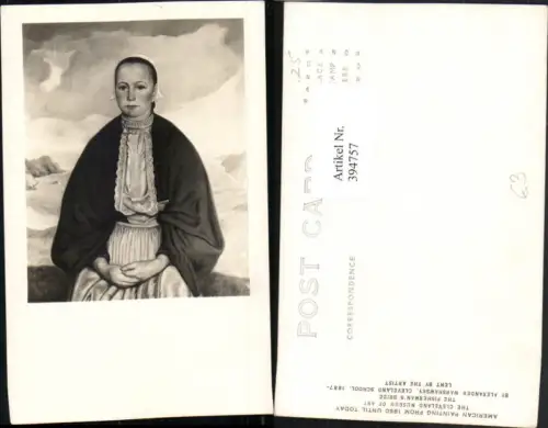 394757,Künstler AK Alexander Warshawsky Fishermans Bride Frau Portrait