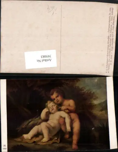 395083,Künstler AK A. Vaccaro Das schlafende Jesuskind u. Johannes pub A. Ackermann 2920