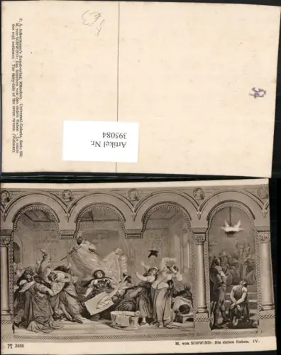 395084,Künstler AK M. v. Schwind Die sieben Raben pub A. Ackermann 2458