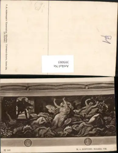 395085,Künstler AK M. v. Schwind Melusine Frauen pub A. Ackermann 2468