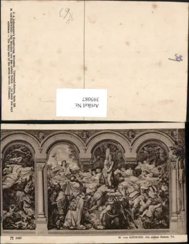 395087,Künstler AK M. v. Schwind Die sieben Raben Gefesselte Frau pub A. Ackermann 2460