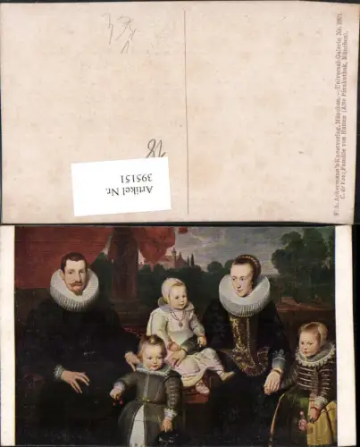 395151,Künstler AK C. De Vos Familie von Hutten Halskrause pub A. Ackermann 2921