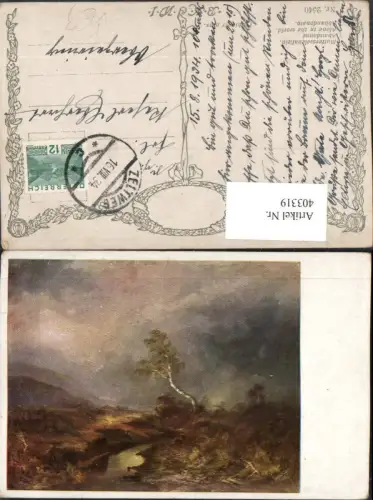 403319,Künstler AK Fischinger Mutterseelenallein Landschaft Baum pub B.K.W.I: 2540