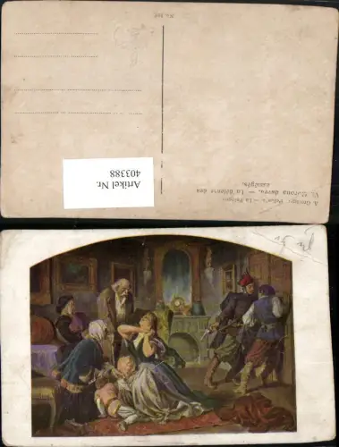 403388,Künstler AK A. Grottger Corona dworu La defense des assieges Verteidigung