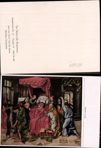 425604,Künstler Ak Joos van Cleve Tod der Maria Religion Renaissance