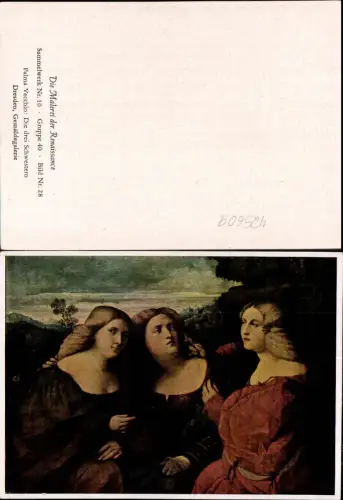 425609,Künstler Ak Palma Vecchio Die drei Schwestern Renaissance