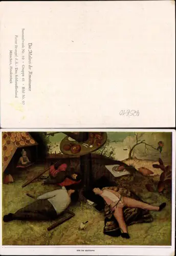 425610,Künstler Ak Pieter Bruegel d. Ältere Das Schlaraffenland Renaissance