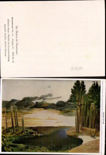 425612,Künstler Ak Albrecht Dürer Weiher b. Sonnenuntergang Renaissance