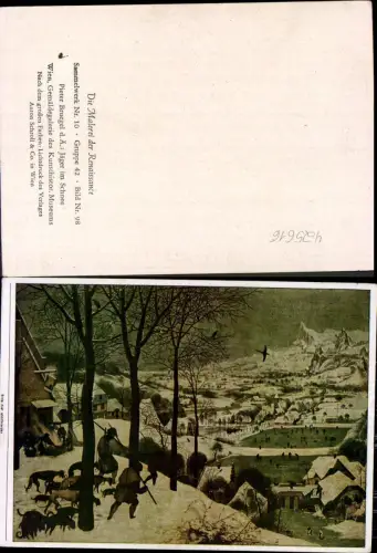 425616,Künstler Ak Pieter Bruegel d. Ältere Jäger im Schnee Jagd Renaissance