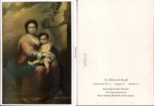 425626,Künstler Ak Bartolome Esteban Murillo Die Zigeunermadonna Erotik Mignon Barock
