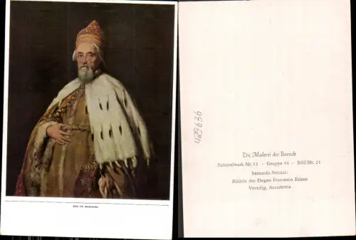 425636,Künstler Ak Bernardo Strozzi Bildnis des Dogen Francesco Erizzo Barock