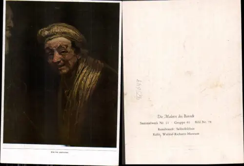 425649,Künstler Ak Rembrandt Selbstbildnis Barock