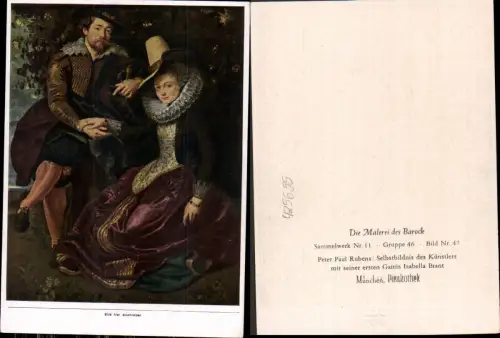 425655,Künstler Ak Peter Paul Rubens Selbstbildnis d. Künstlers Barock