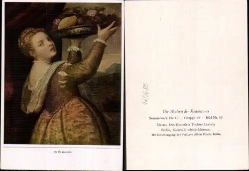 425685,Künstler Ak Tizian Des Künstlers Tochter Lavinia Renaissance