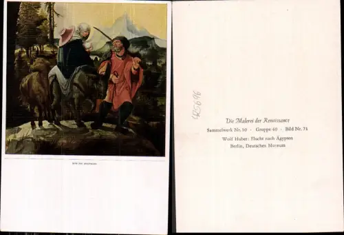 425696,Künstler Ak Wolf Huber Flucht v. Ägypten Renaissance