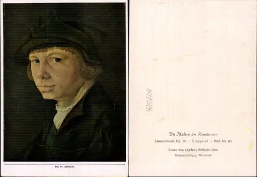 425704,Künstler Ak Lucas van Leyden Selbstbildnis Renaissance