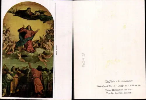 425713,Künstler Ak Tizian Himmelfahrt d. Maria Religion Renaissance