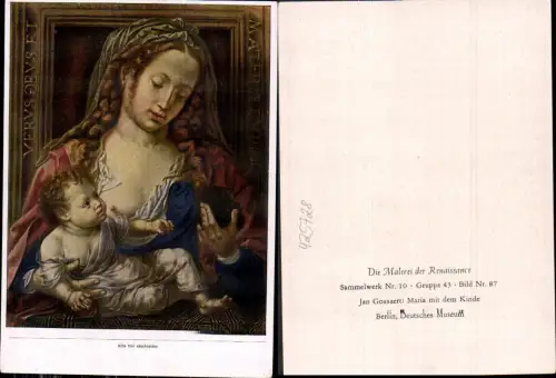 425728,Künstler Ak Jan Gossaert Maria m. d. Kinde Stillen Mutter Renaissance