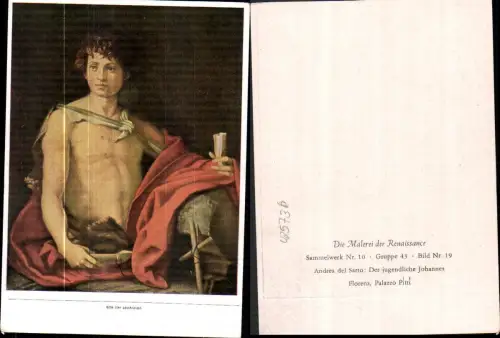 425736,Künstler Ak Andrea del Sarto Der jugendliche Johannes Religion Renaissance