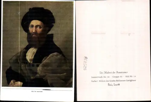 425738,Künstler Ak Raffael Bildnis des Grafen Baldassare Castiglione Renaissance
