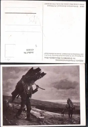 431018,Künstler Ak Off. Bildpostkartensammlung Österreichhilfe Nr. 9 R. Böttger Rindenträger