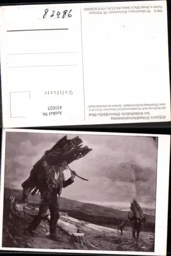 431025,Künstler Ak Off. Bildpostkartensammlung Österreichhilfe Nr. 9 R. Böttger Rindenträger