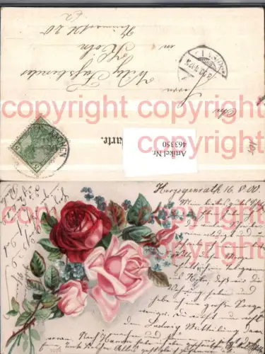 463350,Künstler AK Rosen Knospe Blumen