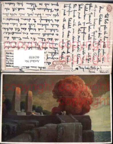 463450,Künstler AK P. v. Müller Opferfels Sacrificial rock