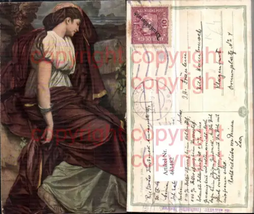 463482,Künstler AK A. Feuerbach Medea Griechische Frau