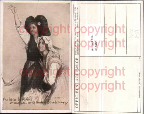 463484,Künstler AK Auguste Leroux Frauen Tracht