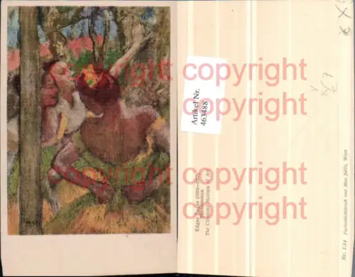 463488,Künstler AK Edgar Degas Tänzerinnen pub Max Jaffe 134