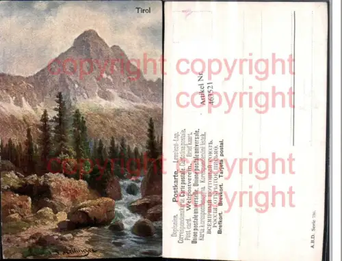 463521,Künstler AK F. Heilinger Tirol Landschaft Bergkulisse