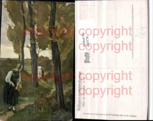 463578,Künstler AK Köhler Eifersüchtige Paar Wegpartie pub Volkskunstverlag 307